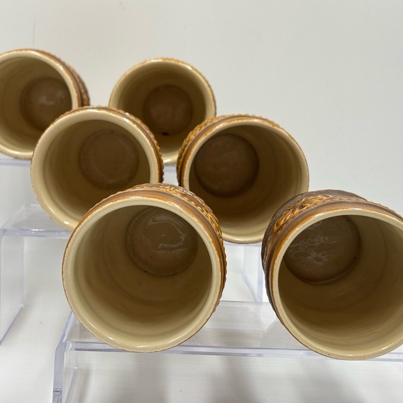 Set of 6 West Germany 8 oz Tumblers. Vintage Salt Glaze Tumblers. - Picture 6 of 10